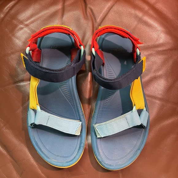 Teva Hurricane XLT2 Outdoor Voices Men's Sandals Hiking Red Blue Yellow Size 9 - Picture 10 of 10